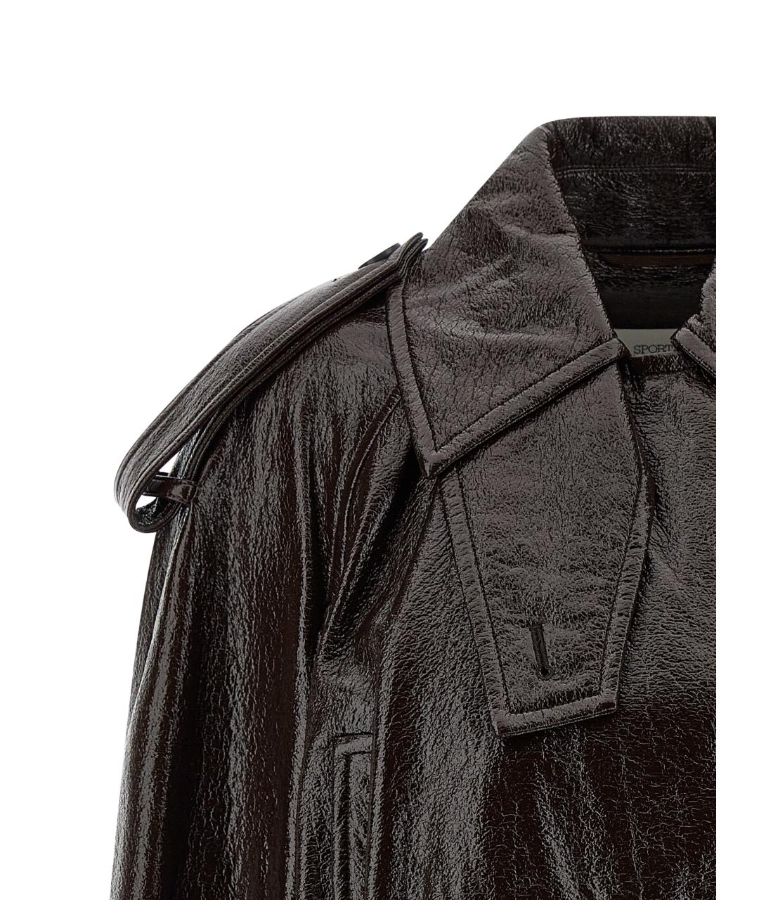 SPORTMAX Коричневая хлопковая куртка, фото 3