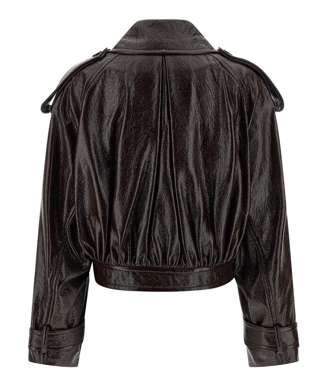 SPORTMAX Коричневая хлопковая куртка, фото 2