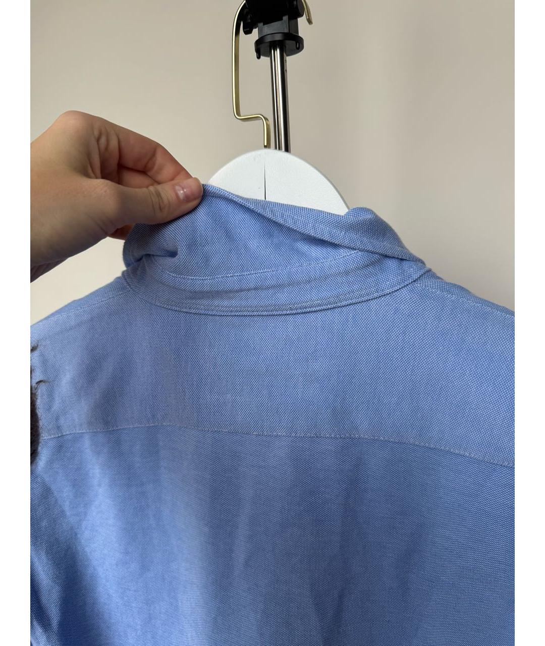 POLO RALPH LAUREN Голубая хлопковая рубашка, фото 4