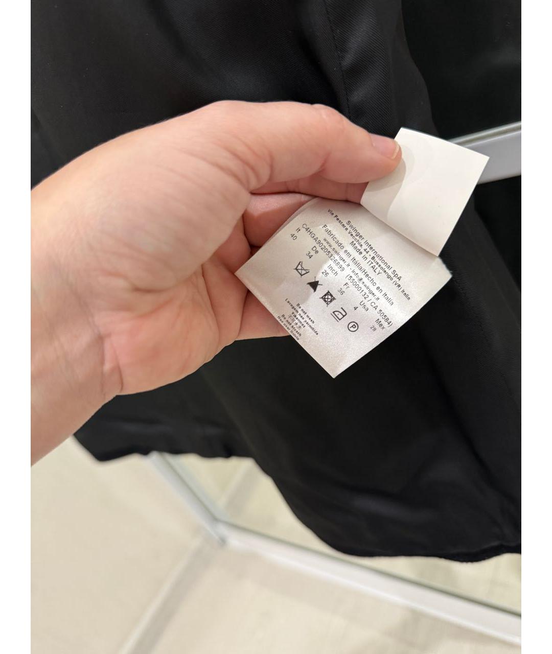 VERSACE JEANS COUTURE Черный шерстяной жакет/пиджак, фото 7