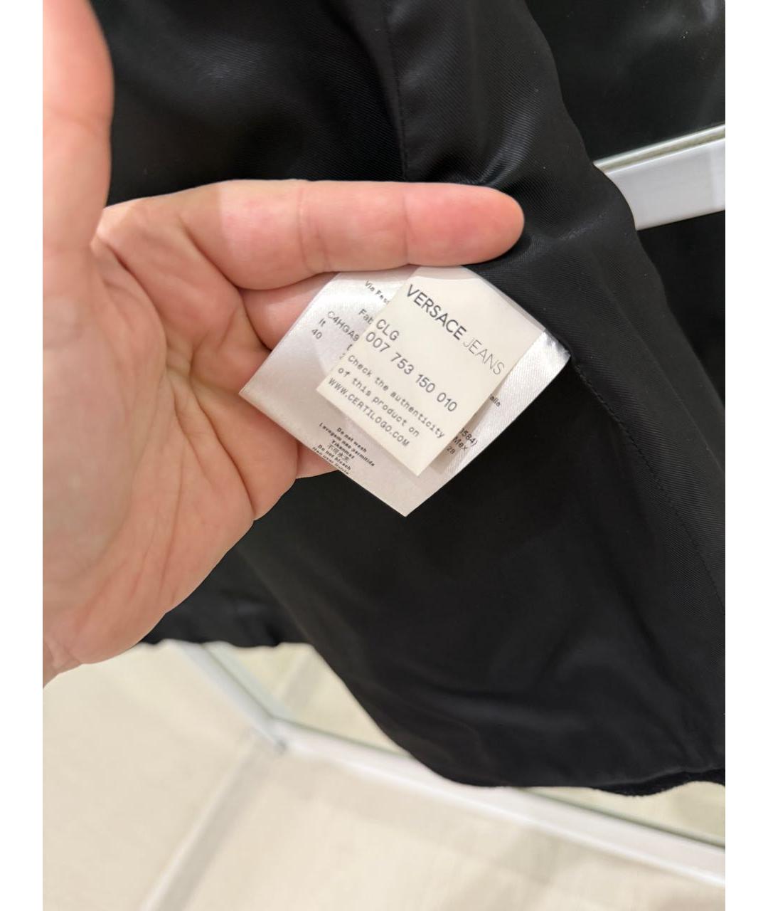 VERSACE JEANS COUTURE Черный шерстяной жакет/пиджак, фото 6