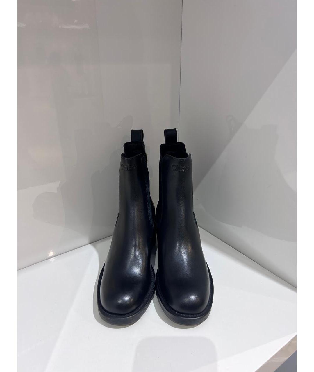CHLOE Черные кожаные ботинки, фото 3