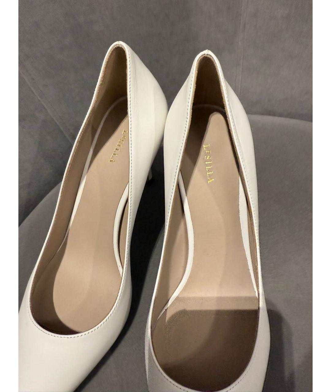 LE SILLA Белые кожаные туфли, фото 3