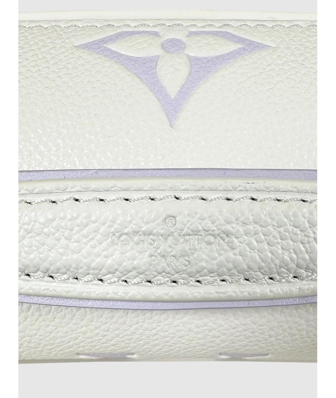 LOUIS VUITTON Белая кожаная сумка тоут, фото 7