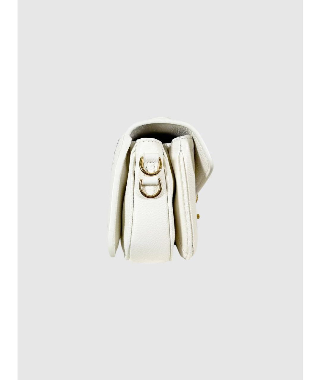 LOUIS VUITTON Белая кожаная сумка тоут, фото 3