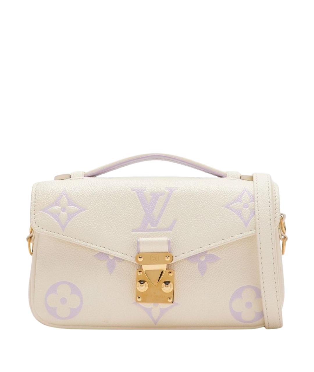 LOUIS VUITTON Белая кожаная сумка тоут, фото 1