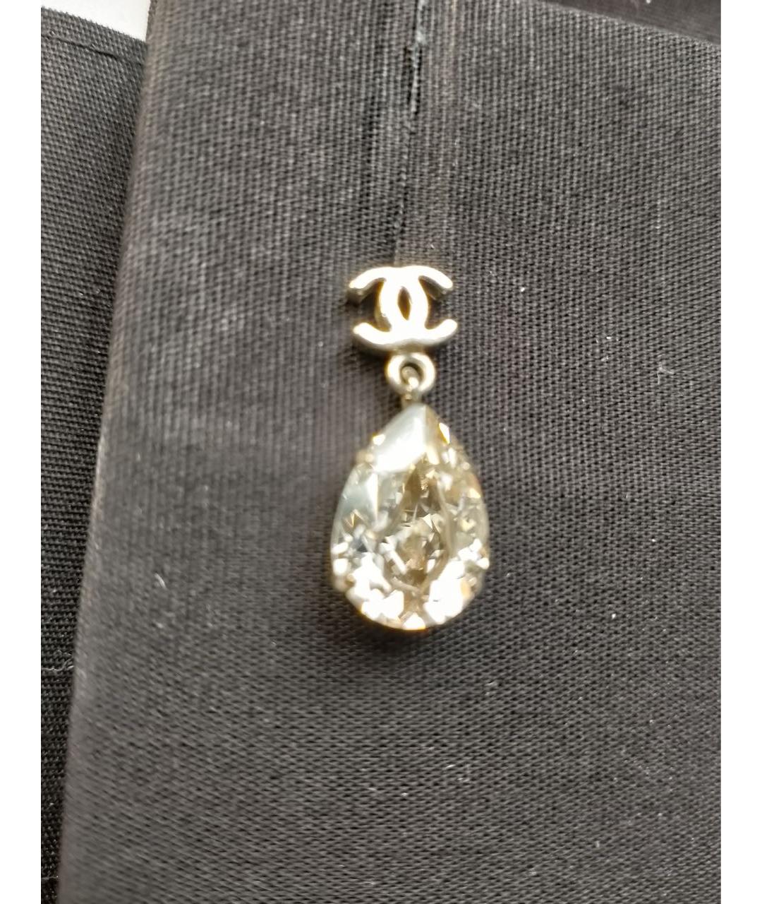 CHANEL Серебряные металлические серьги, фото 5