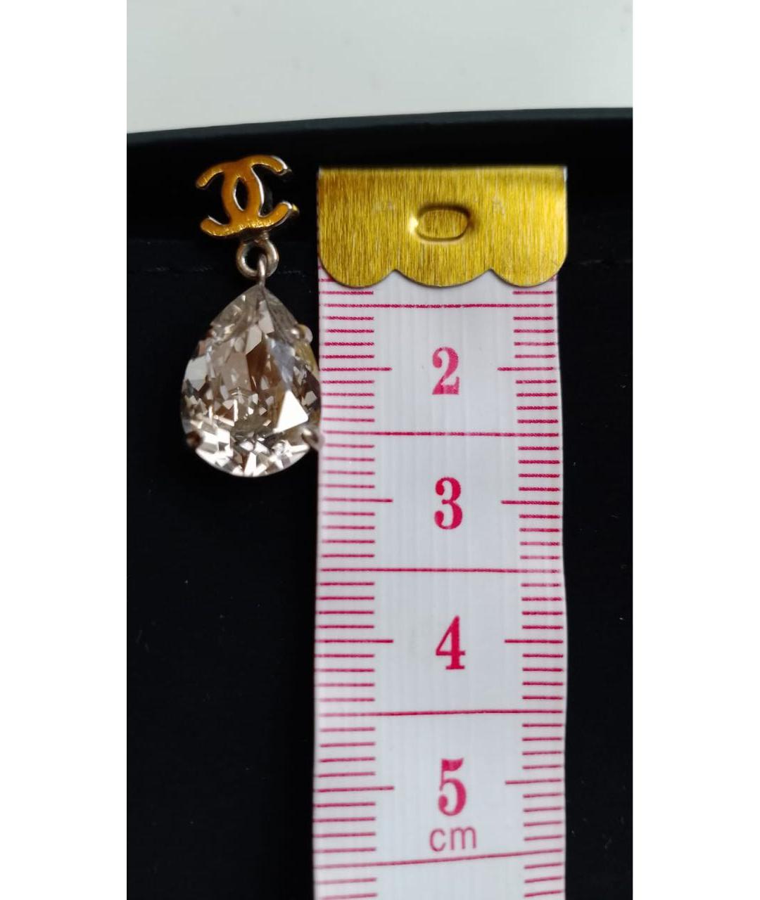 CHANEL Серебряные металлические серьги, фото 7