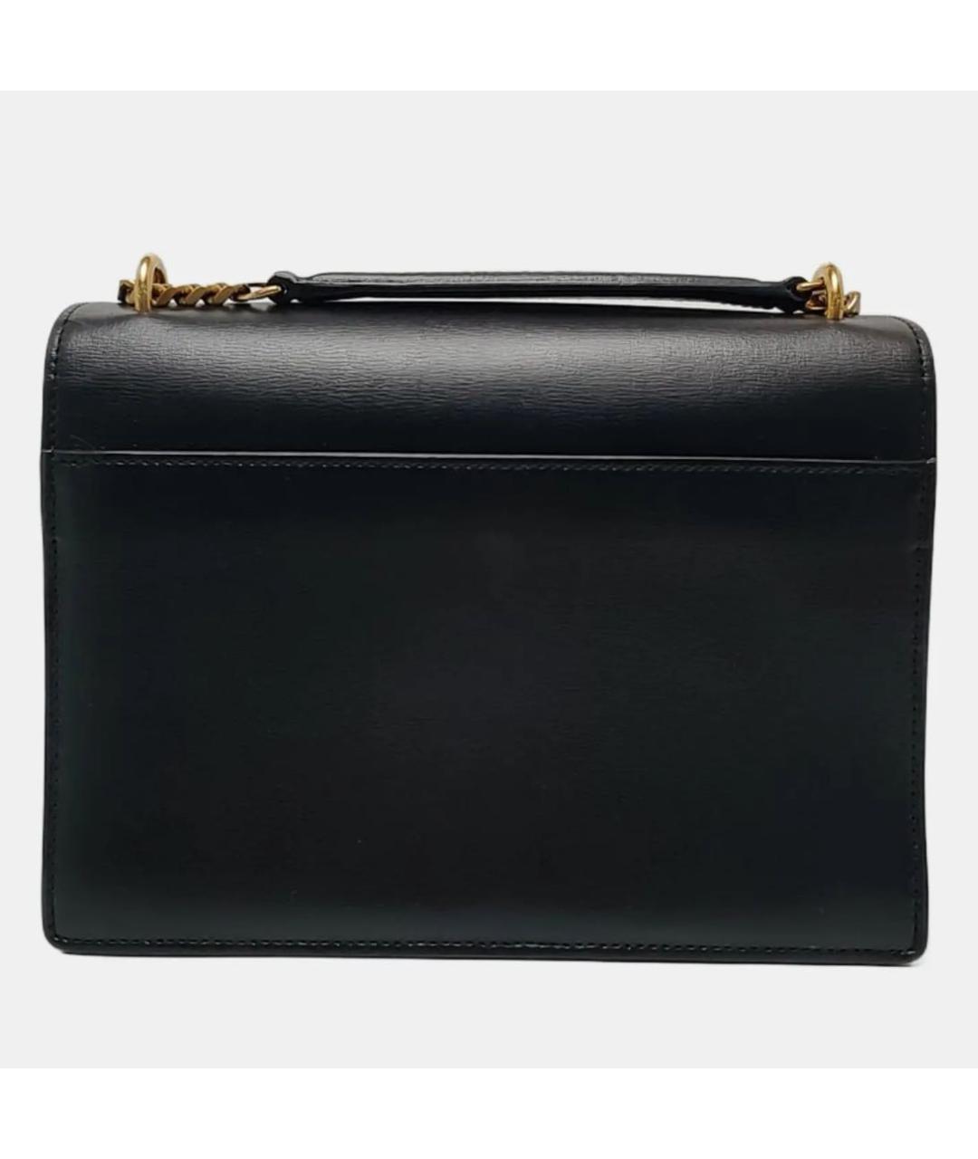 SAINT LAURENT Черная кожаная сумка через плечо, фото 4