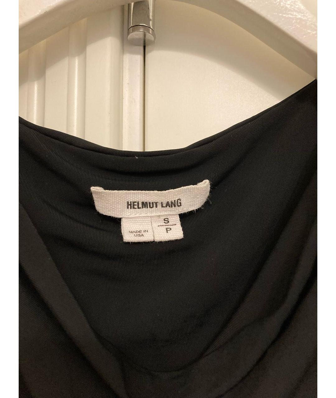 HELMUT LANG Черное вискозное вечернее платье, фото 5