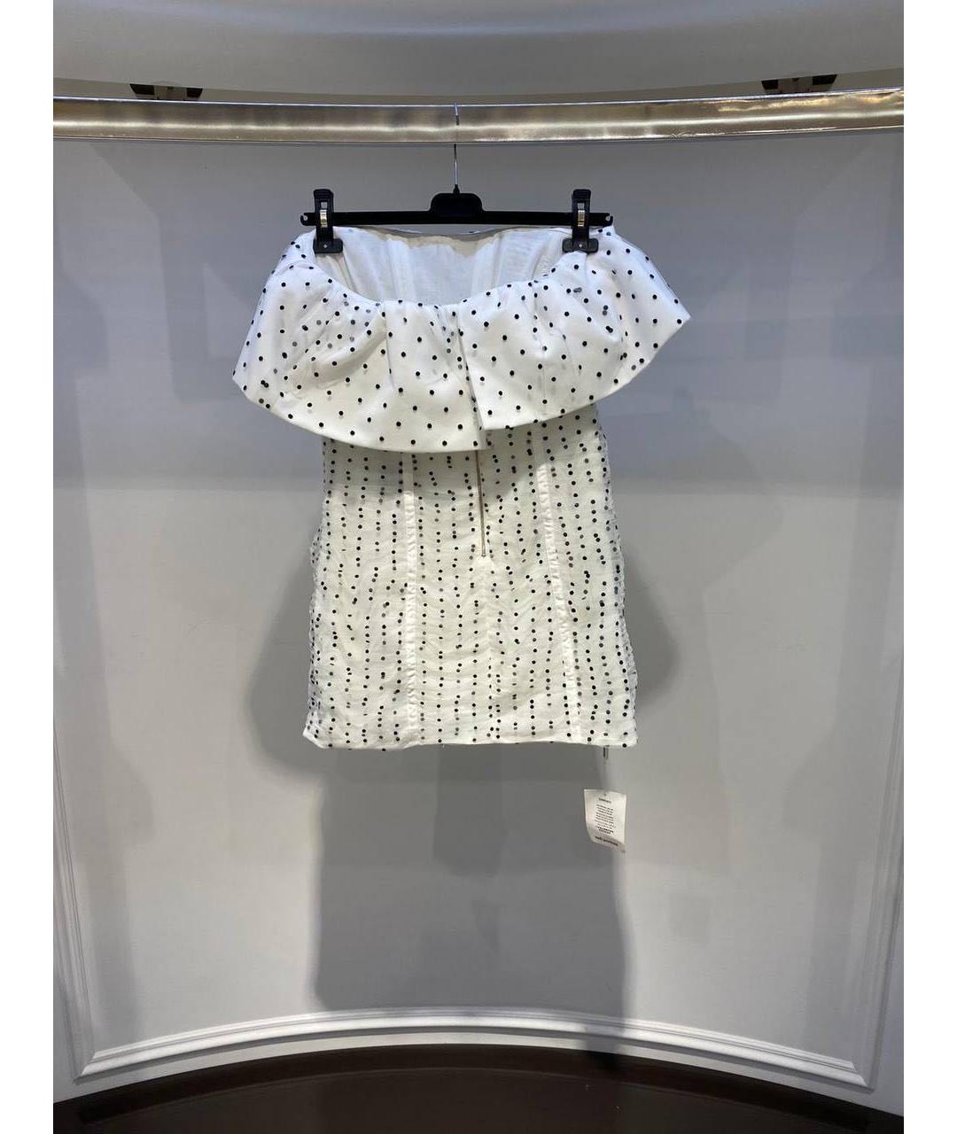 SELF-PORTRAIT Белое повседневное платье, фото 3