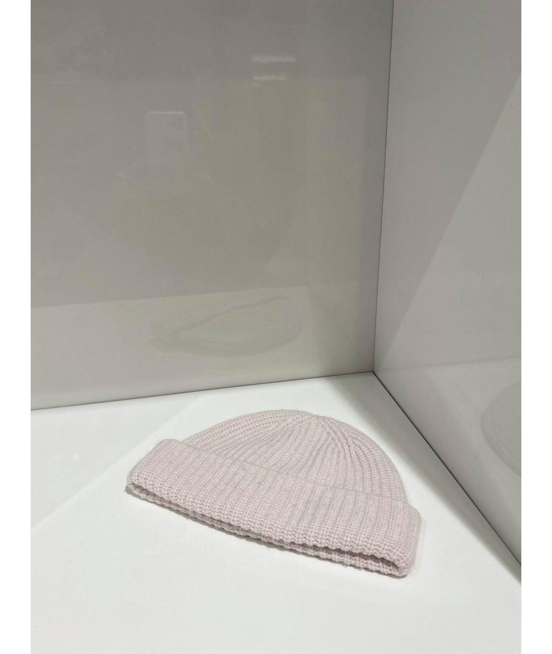 YVES SALOMON Белая шерстяная шапка, фото 3