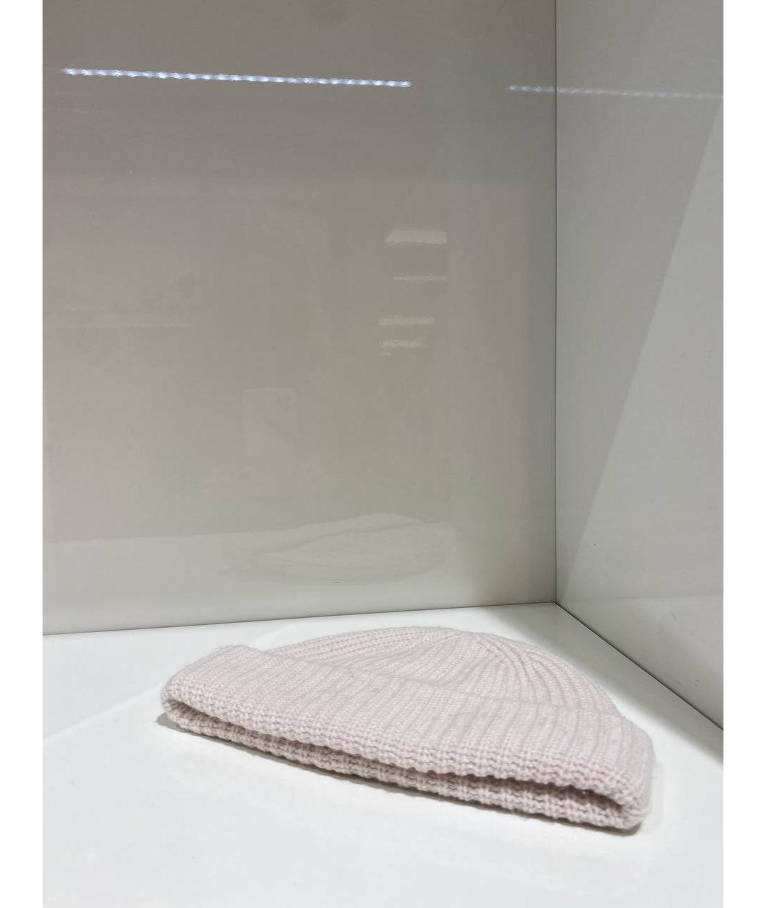 YVES SALOMON Белая шерстяная шапка, фото 2