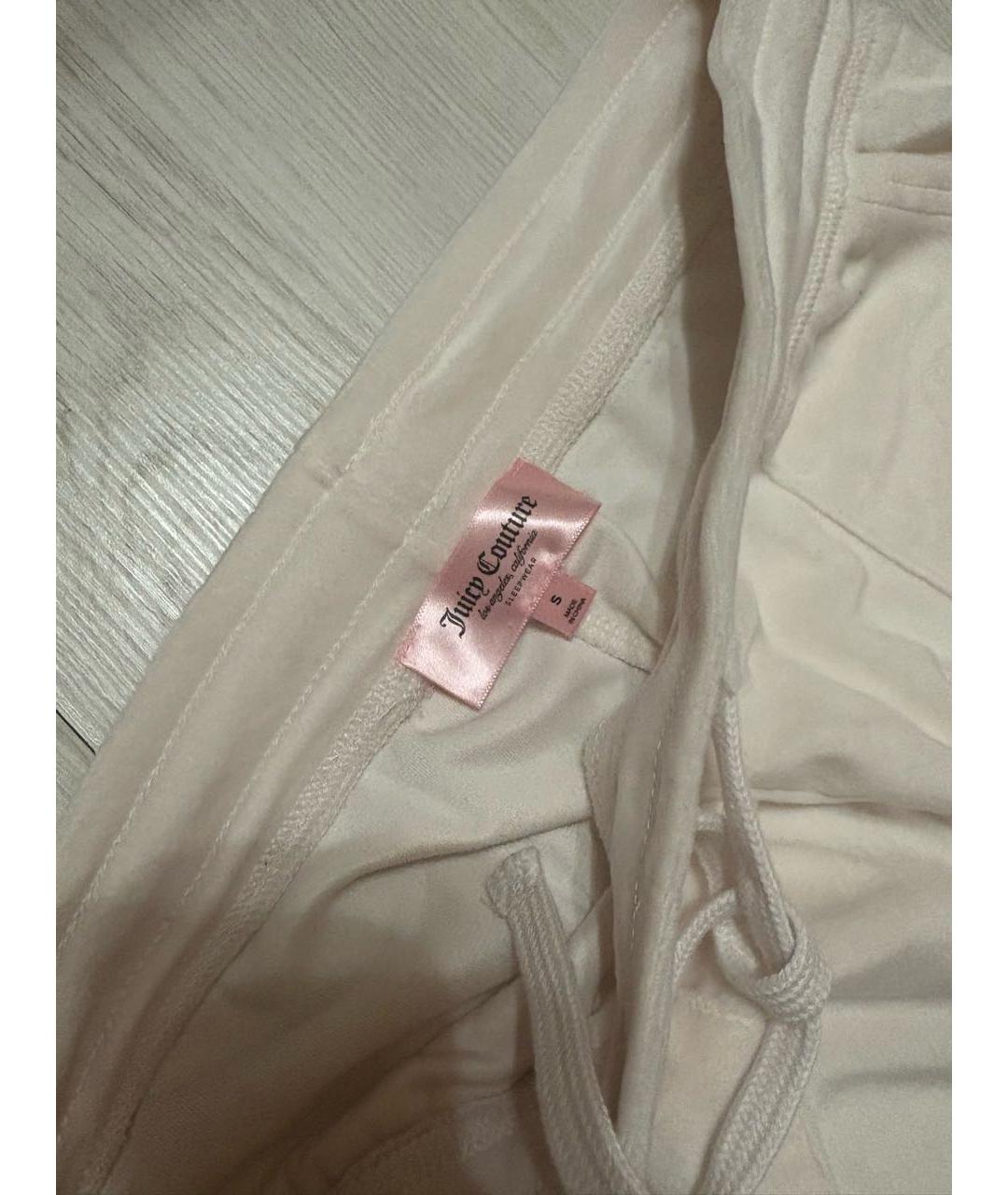 JUICY COUTURE Мульти полиэстеровые прямые брюки, фото 7