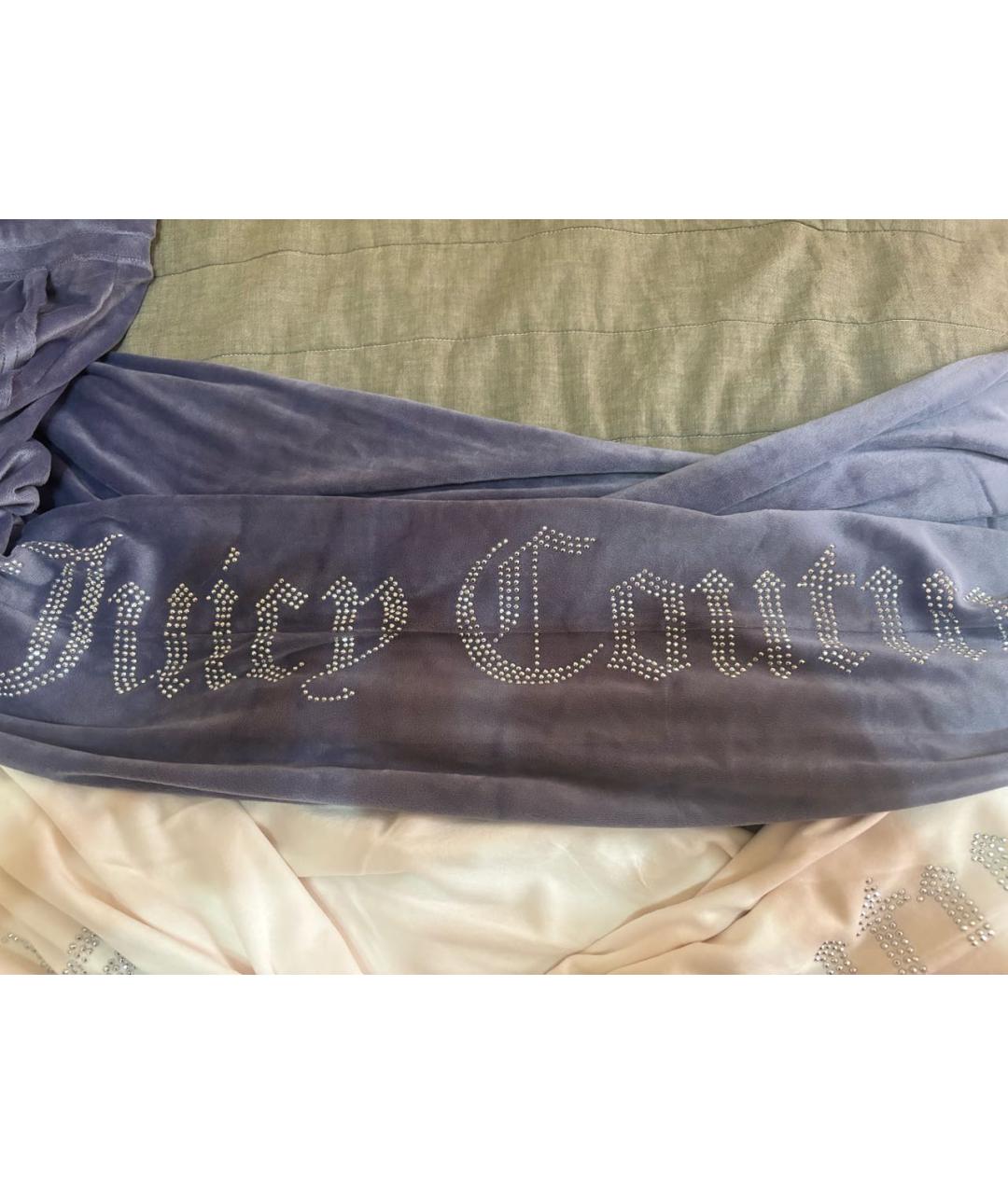 JUICY COUTURE Мульти полиэстеровые прямые брюки, фото 5