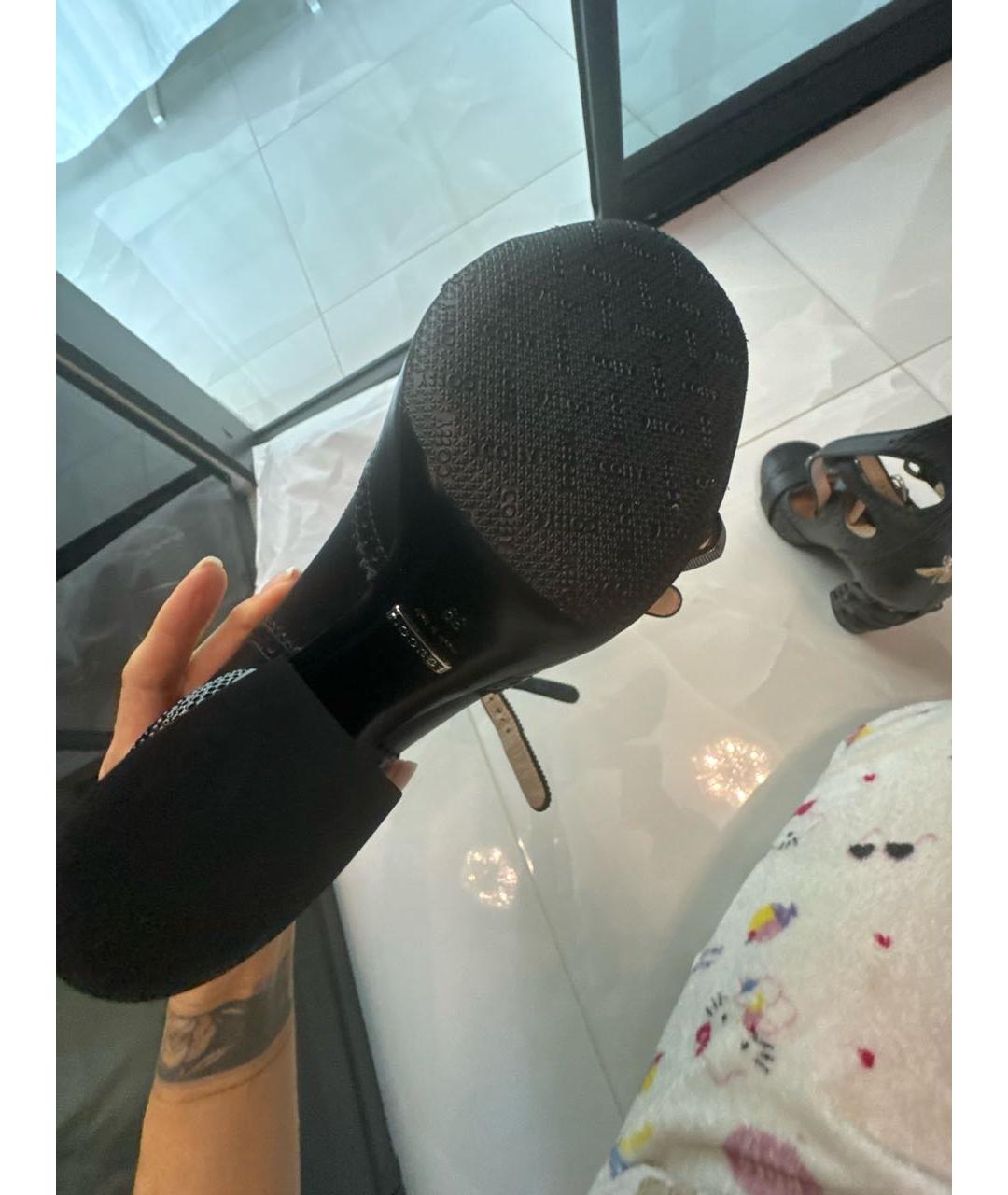 GUCCI Черные кожаные туфли, фото 5