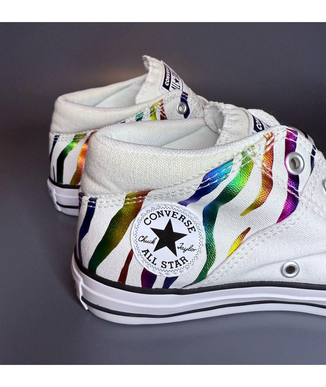 CONVERSE Белые текстильные кеды, фото 7