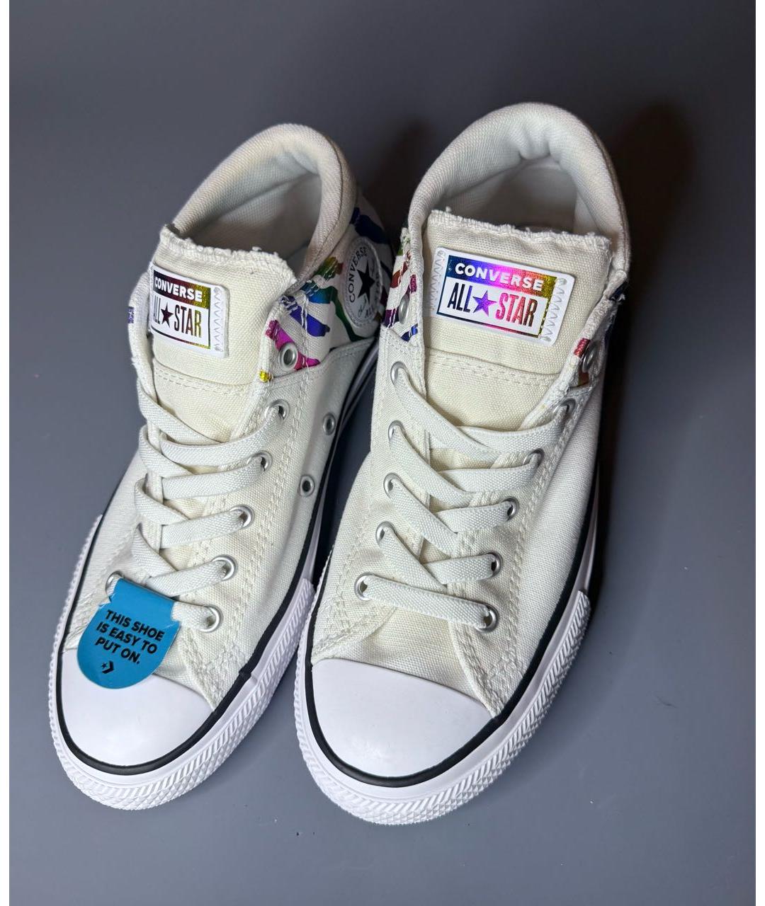 CONVERSE Белые текстильные кеды, фото 3