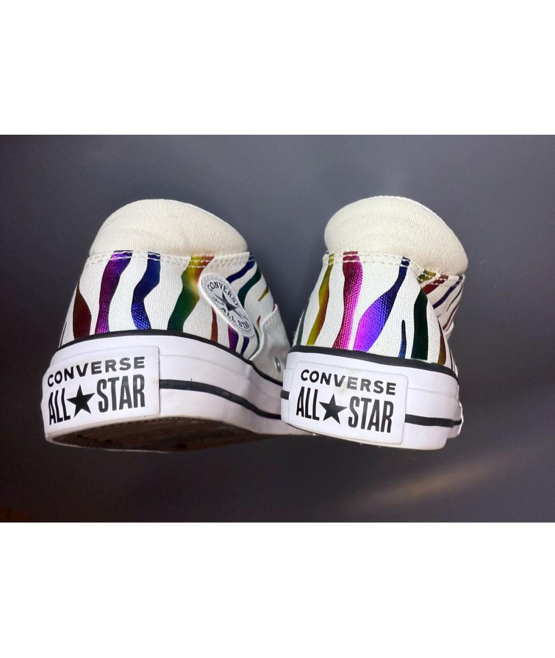 CONVERSE Белые текстильные кеды, фото 4