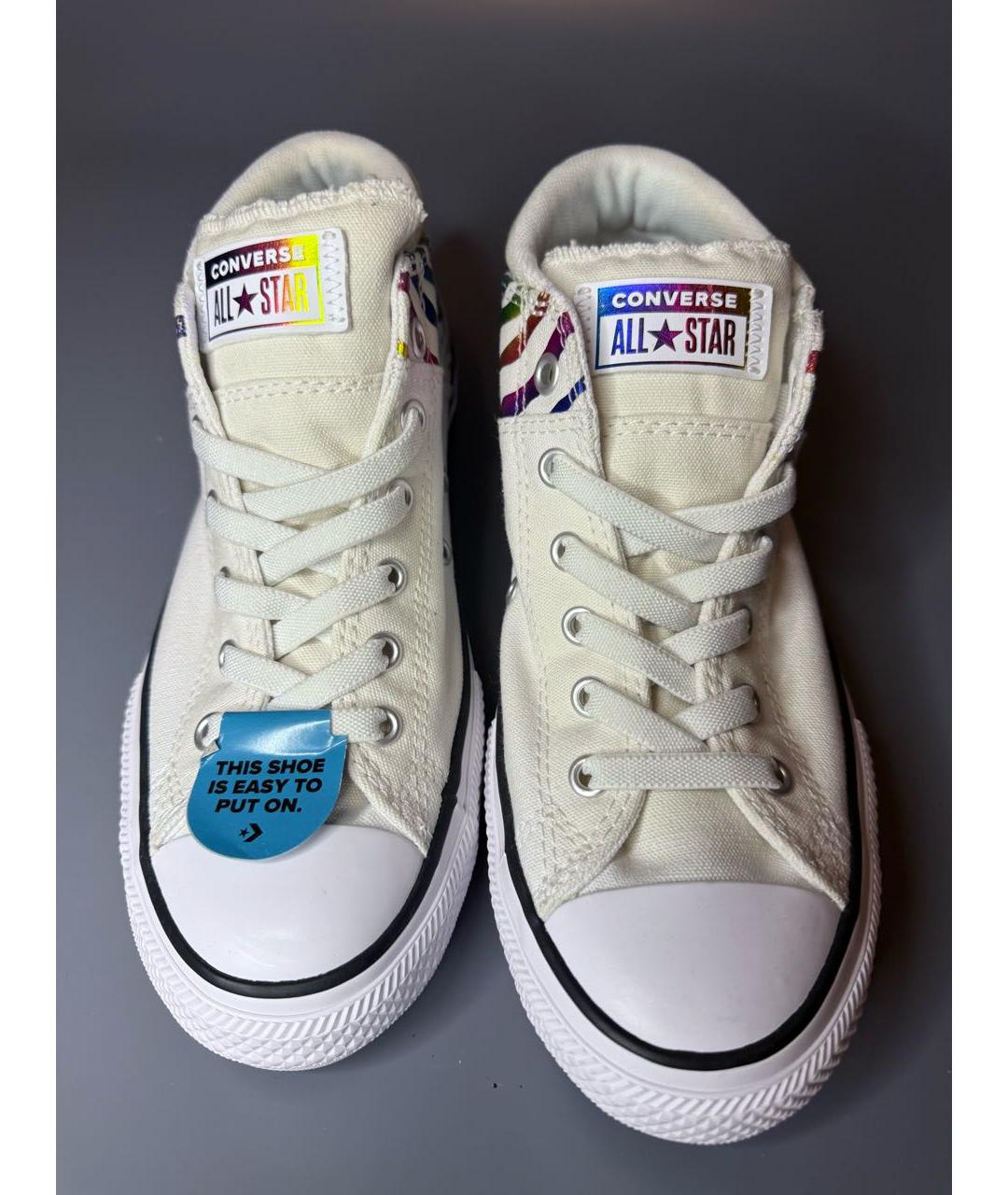 CONVERSE Белые текстильные кеды, фото 2