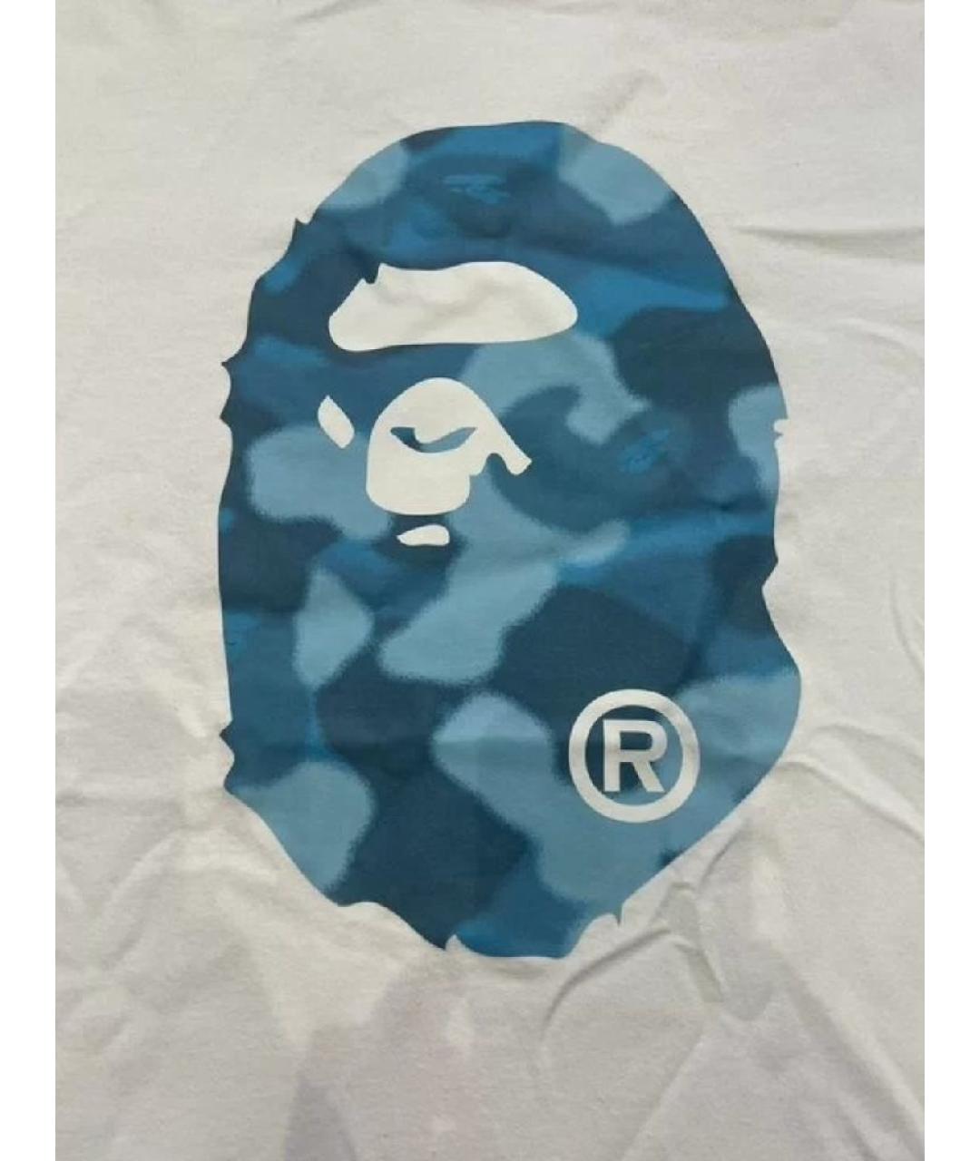 A BATHING APE Белая хлопковая футболка, фото 2