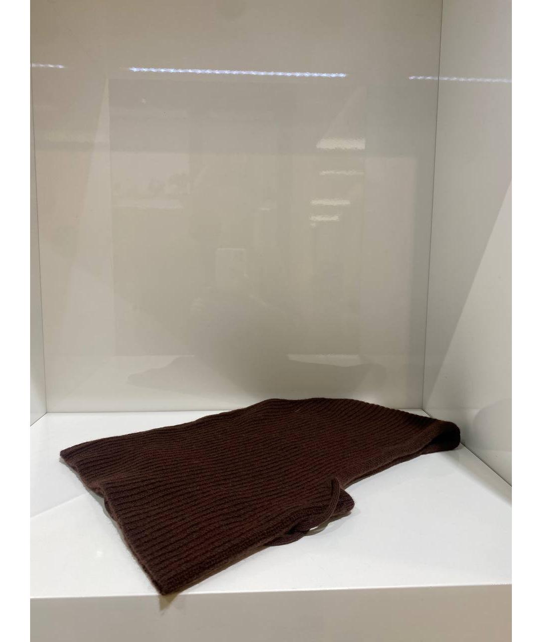 YVES SALOMON Коричневый кашемировый капюшон, фото 3