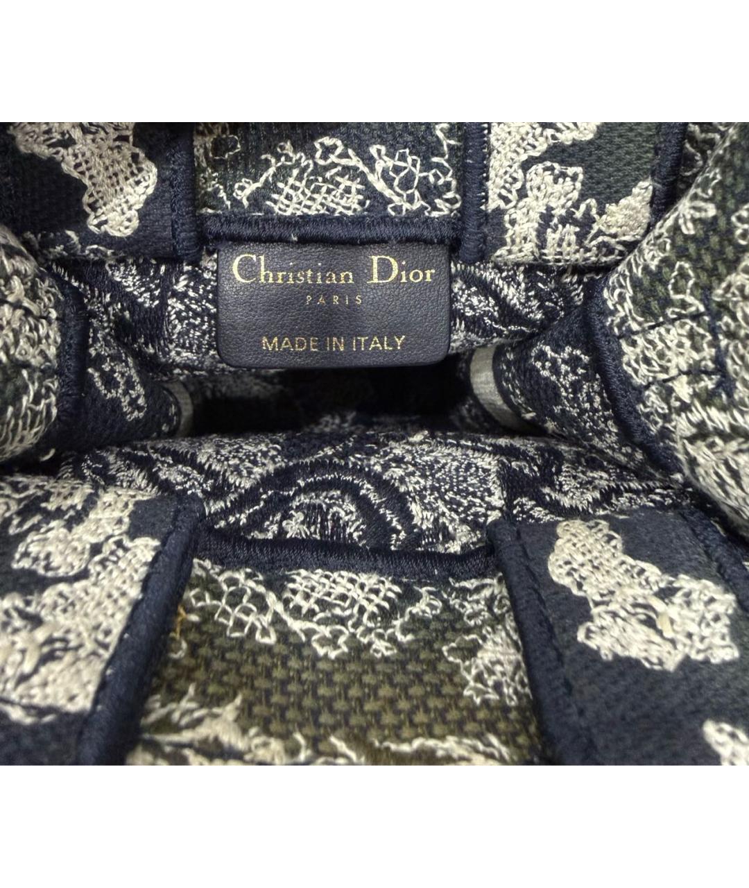 CHRISTIAN DIOR Белая тканевая сумка через плечо, фото 4