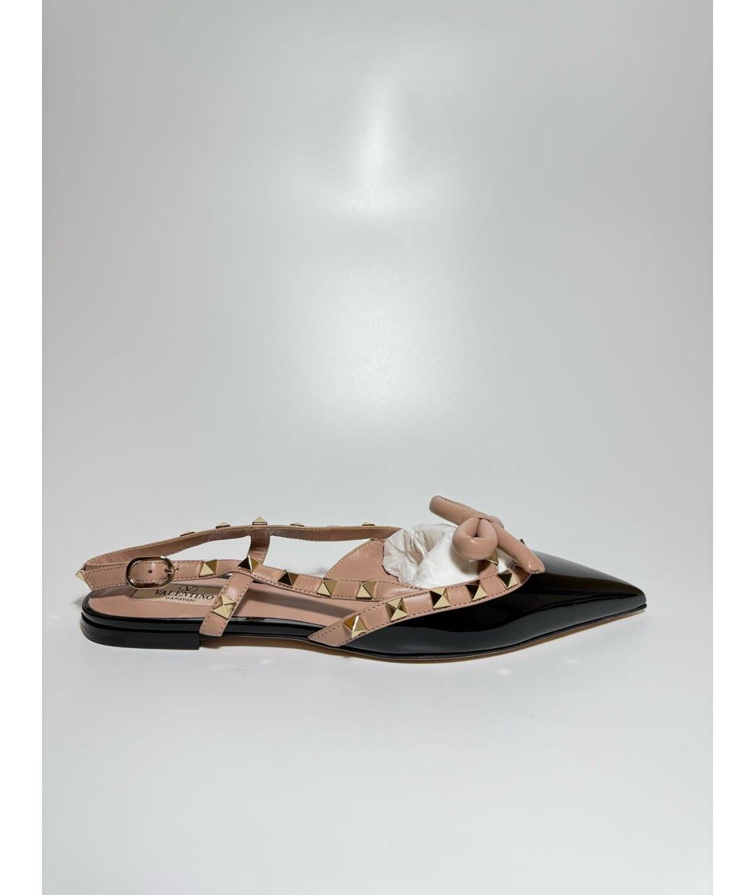 VALENTINO Черные балетки из лакированной кожи, фото 6