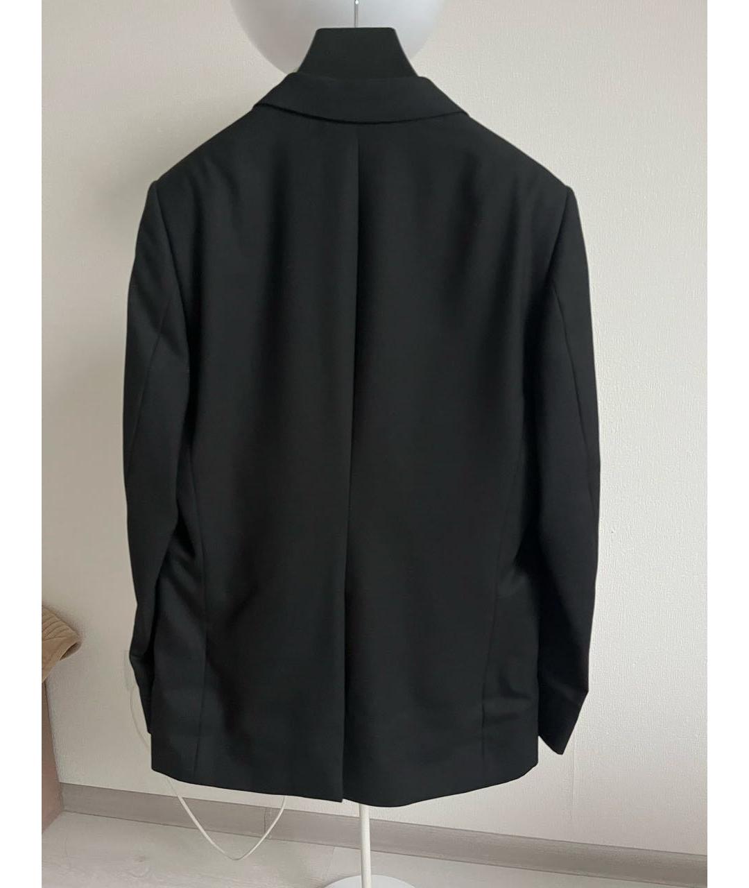 CELINE Черный шерстяной жакет/пиджак, фото 2