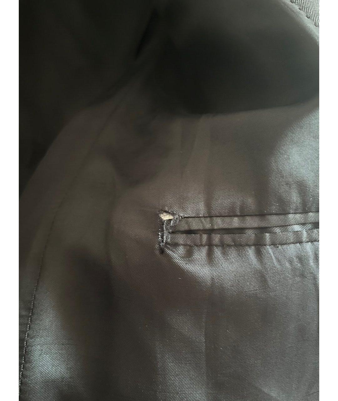 CELINE Черный шерстяной жакет/пиджак, фото 6