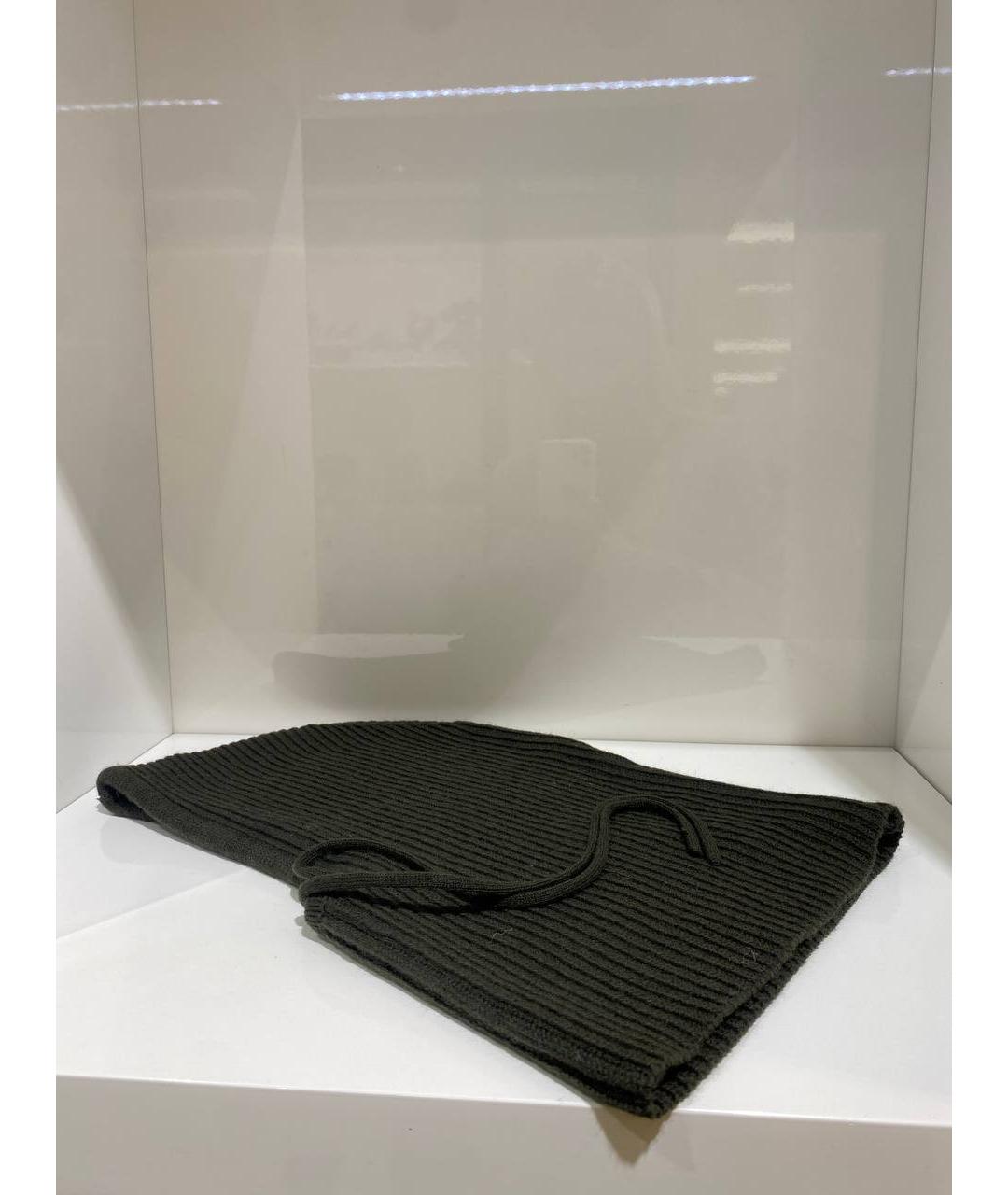 YVES SALOMON Зеленый кашемировый капюшон, фото 3