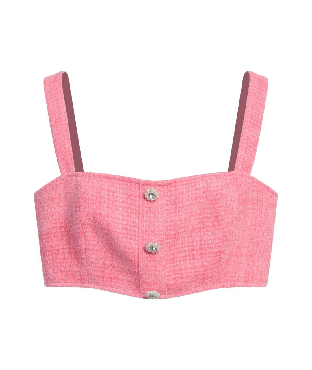 SELF-PORTRAIT Розовая майка, фото 1