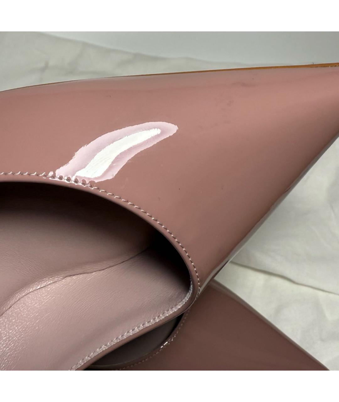 CHRISTIAN LOUBOUTIN Бежевые туфли из лакированной кожи, фото 7