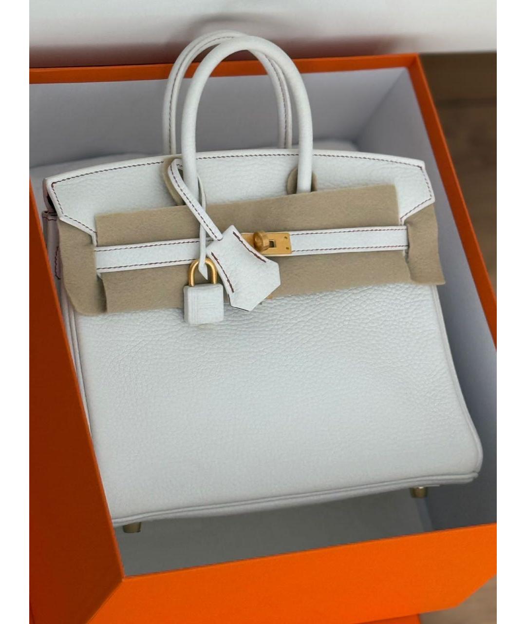 HERMES Кожаная сумка с короткими ручками, фото 3