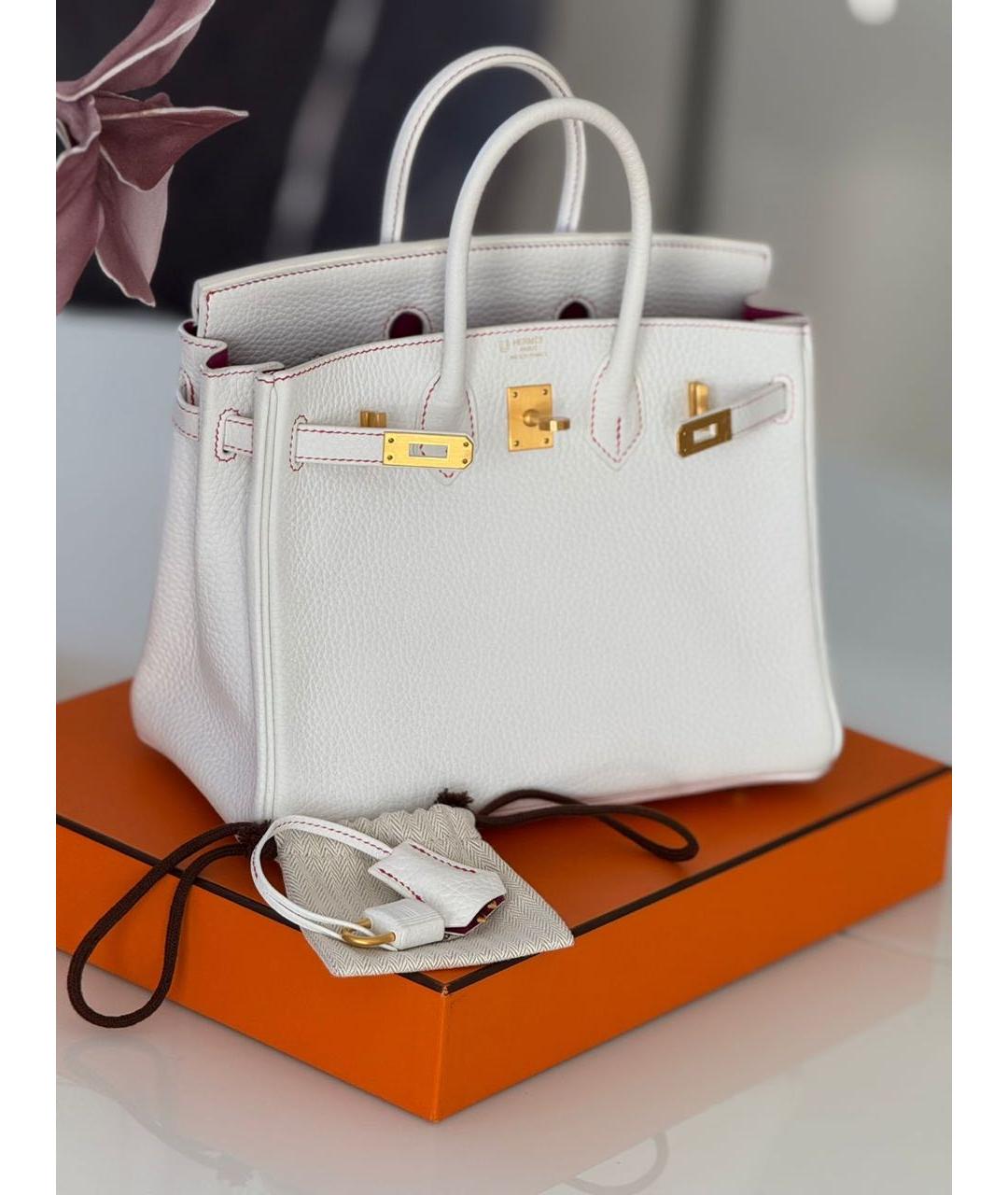 HERMES Кожаная сумка с короткими ручками, фото 4