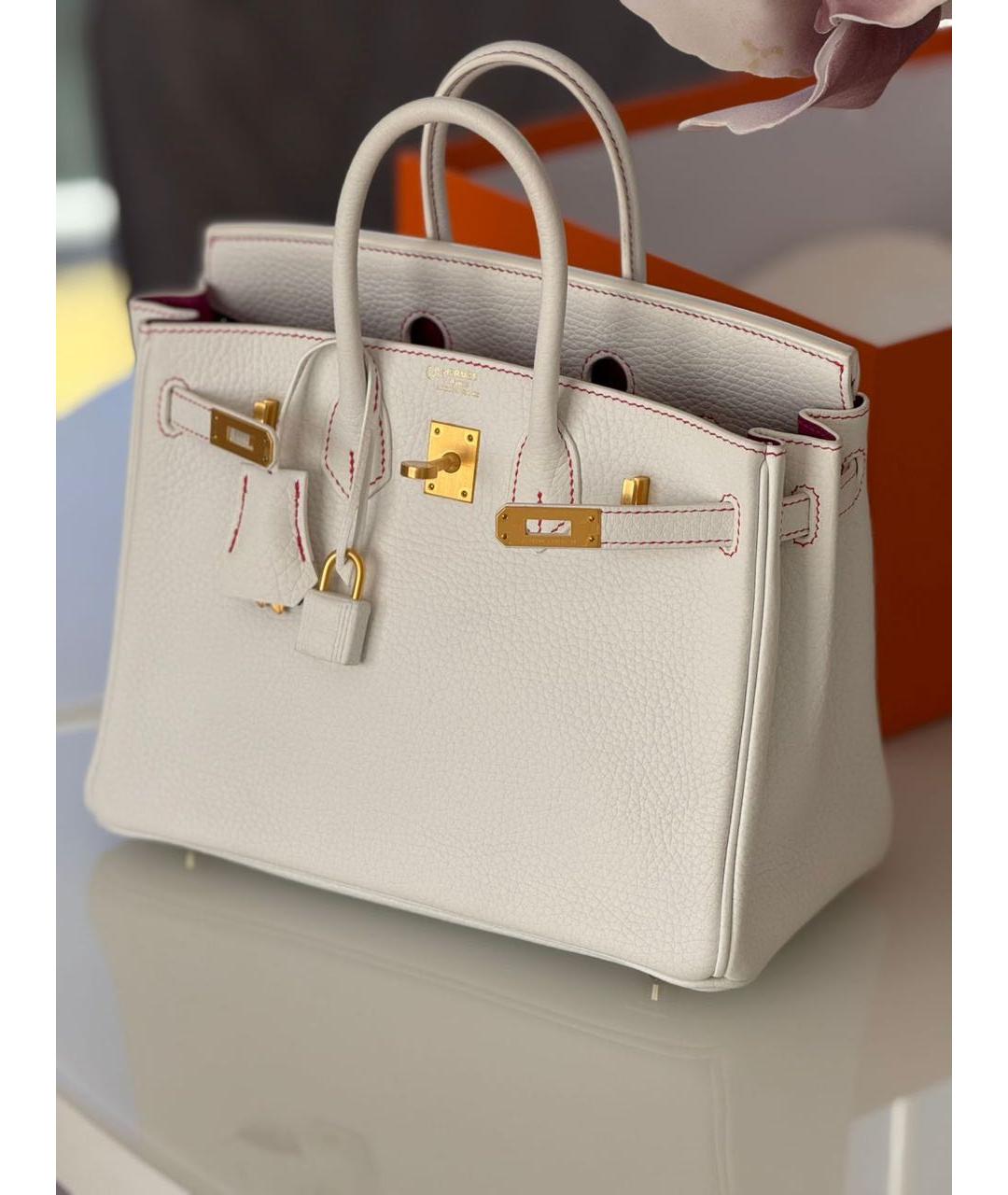 HERMES Кожаная сумка с короткими ручками, фото 5