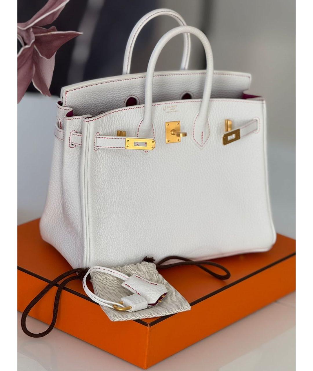 HERMES Кожаная сумка с короткими ручками, фото 6