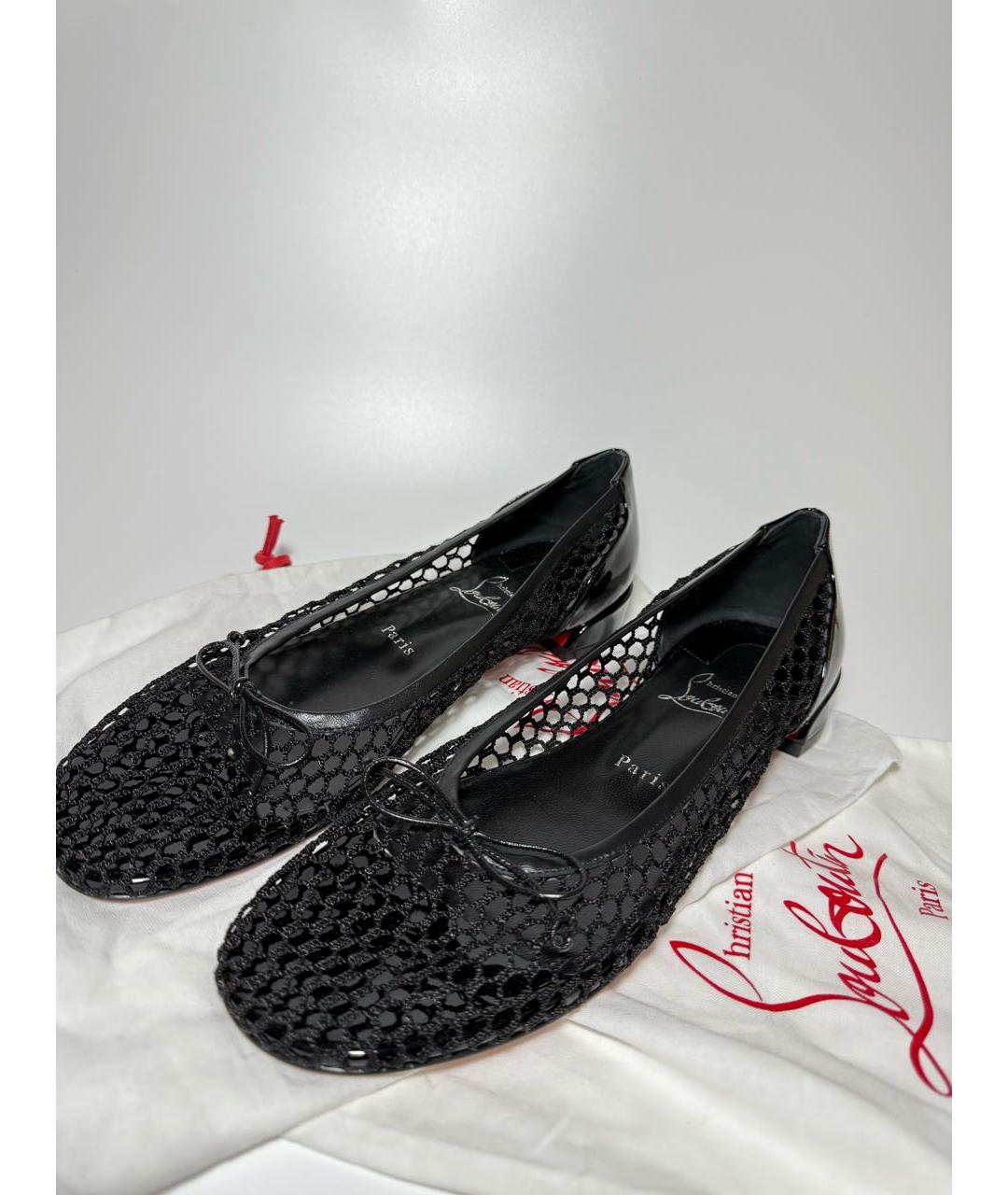 CHRISTIAN LOUBOUTIN Черные балетки, фото 5