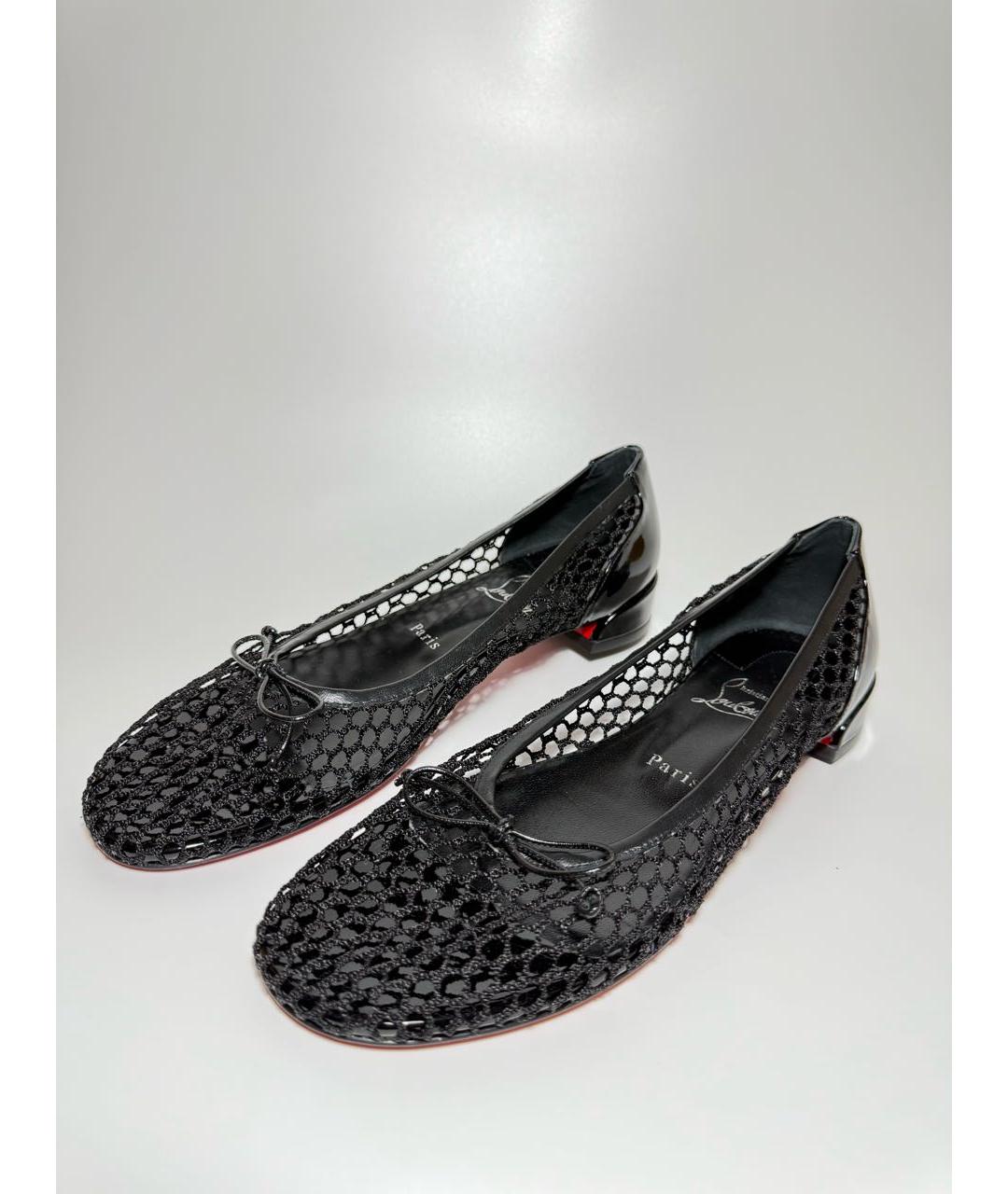 CHRISTIAN LOUBOUTIN Черные балетки, фото 2