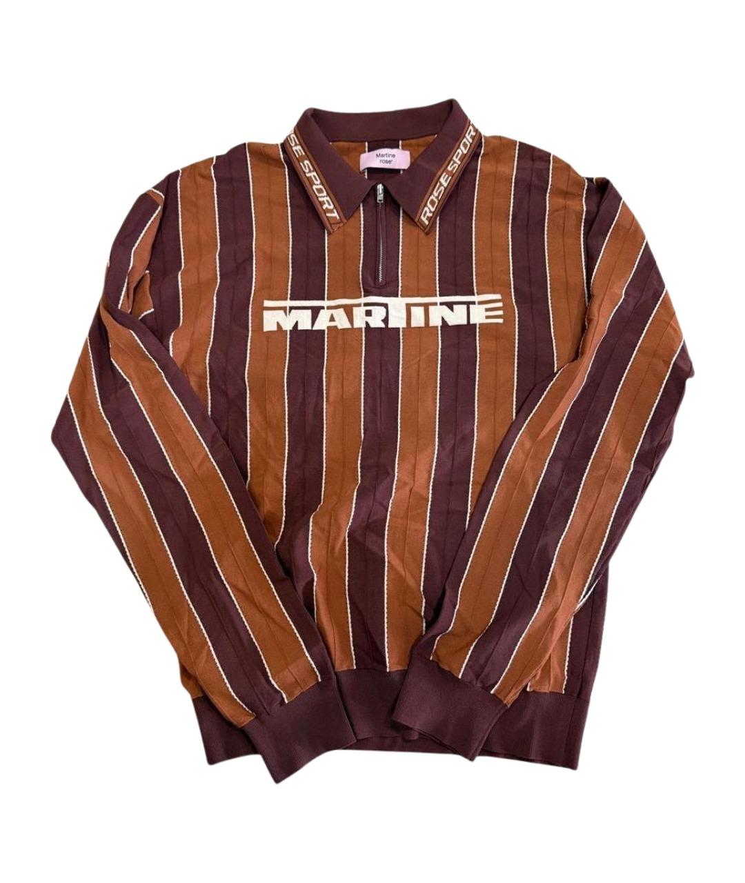 MARTINE ROSE Коричневый полиэстеровый джемпер / свитер, фото 1