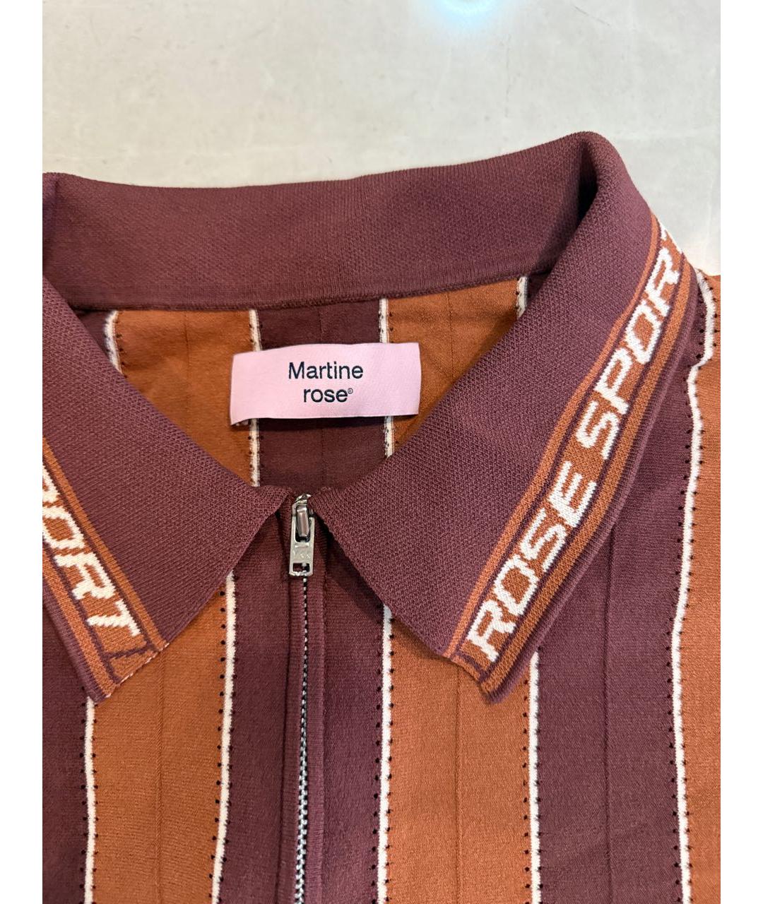 MARTINE ROSE Коричневый полиэстеровый джемпер / свитер, фото 2