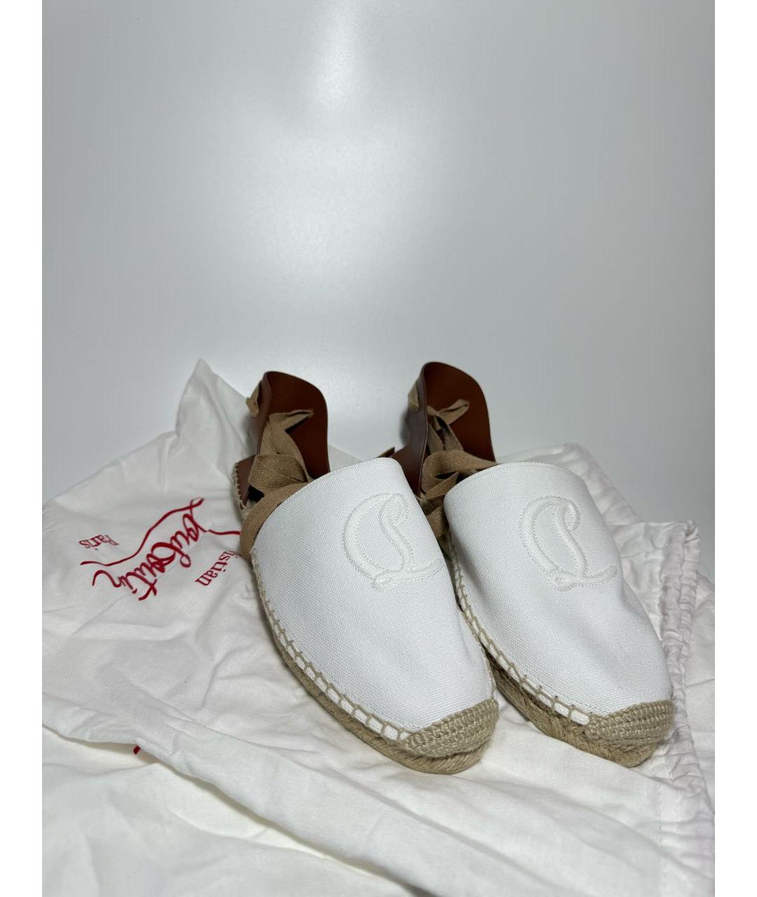 CHRISTIAN LOUBOUTIN Белые эспадрильи, фото 5