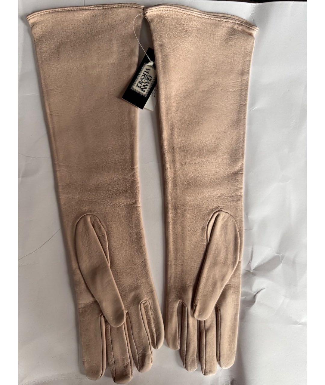 VERSACE Кожаные перчатки, фото 2