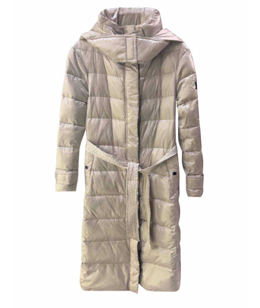 KARL LAGERFELD Бежевый полиэстеровый пуховик, фото 1