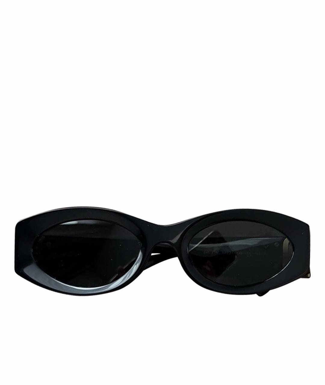 MIU MIU Черные пластиковые солнцезащитные очки, фото 1