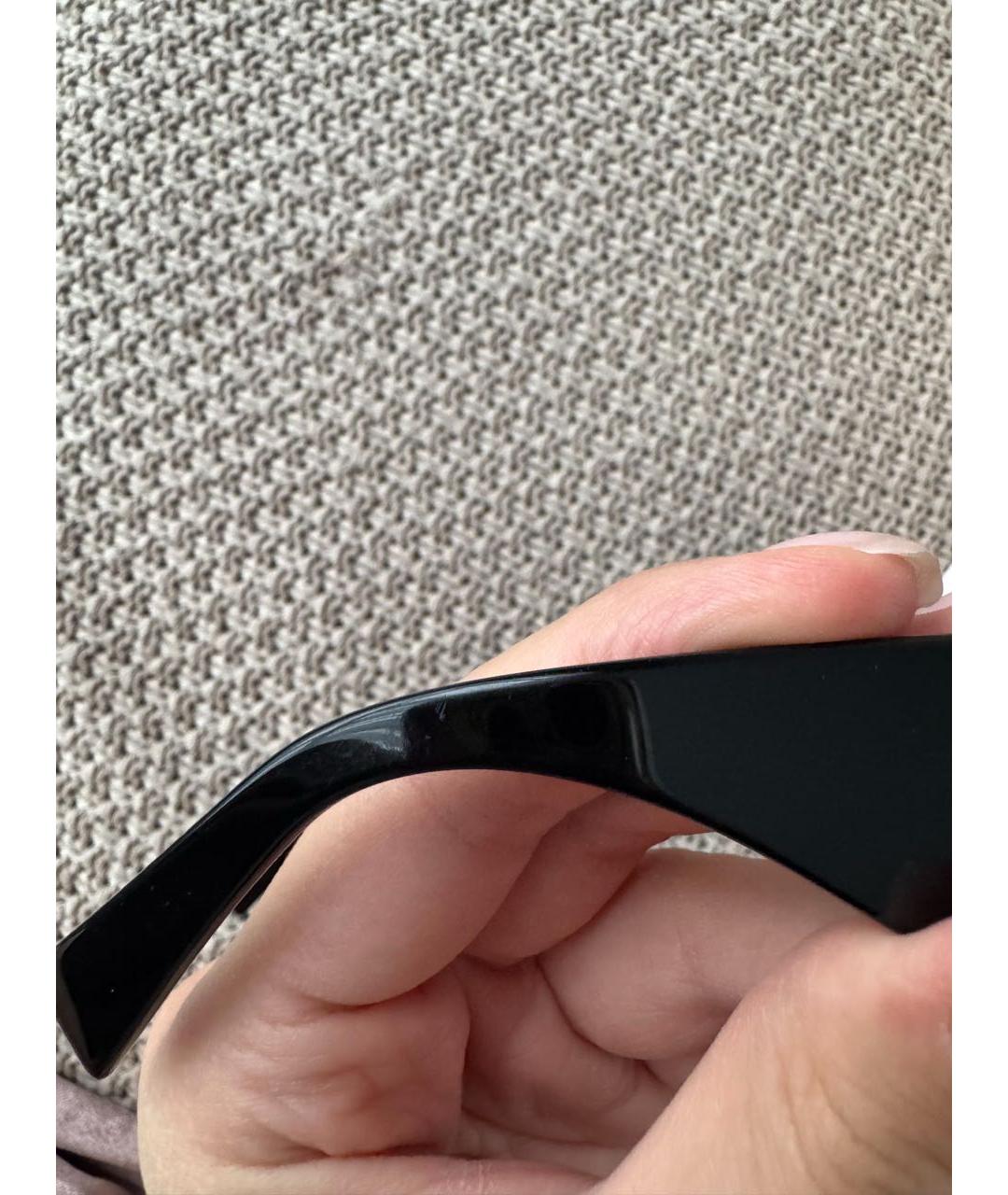 MIU MIU Черные пластиковые солнцезащитные очки, фото 4