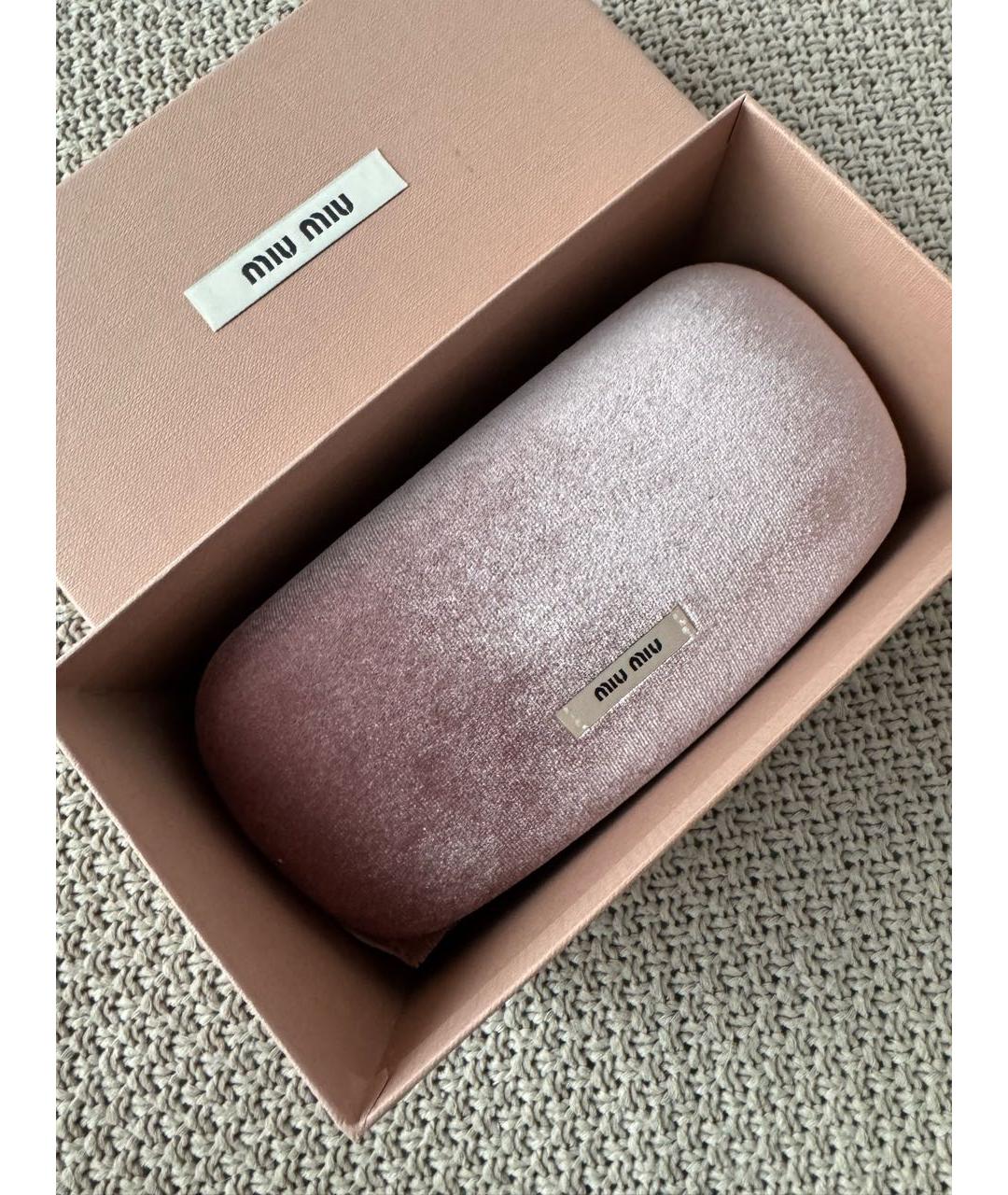 MIU MIU Черные пластиковые солнцезащитные очки, фото 5