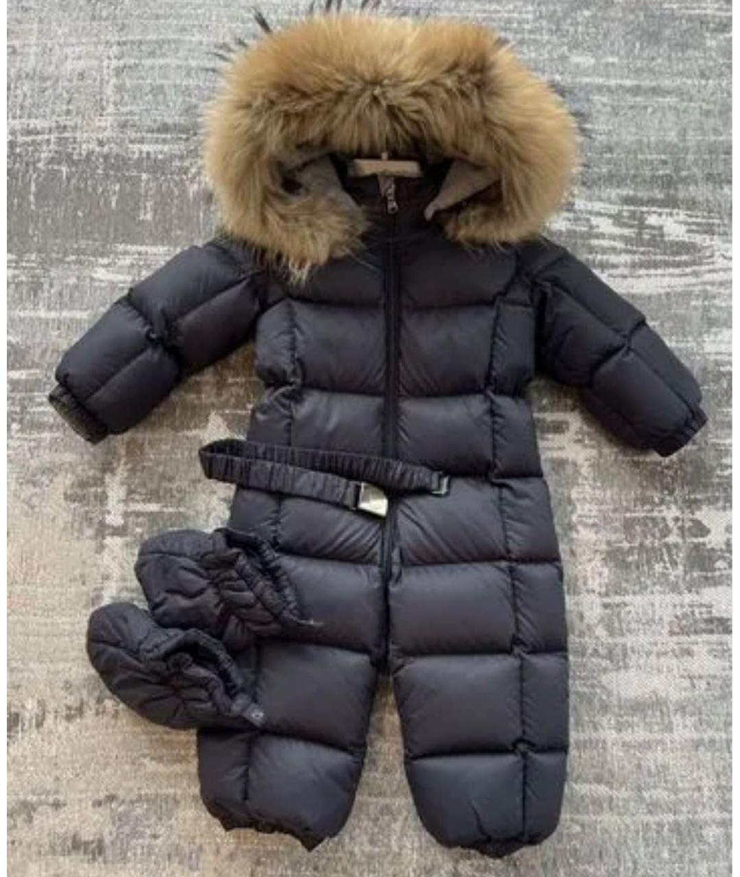 MONCLER Темно-синий комбинезон, фото 5