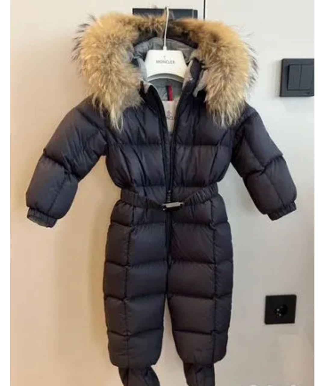 MONCLER Темно-синий комбинезон, фото 2