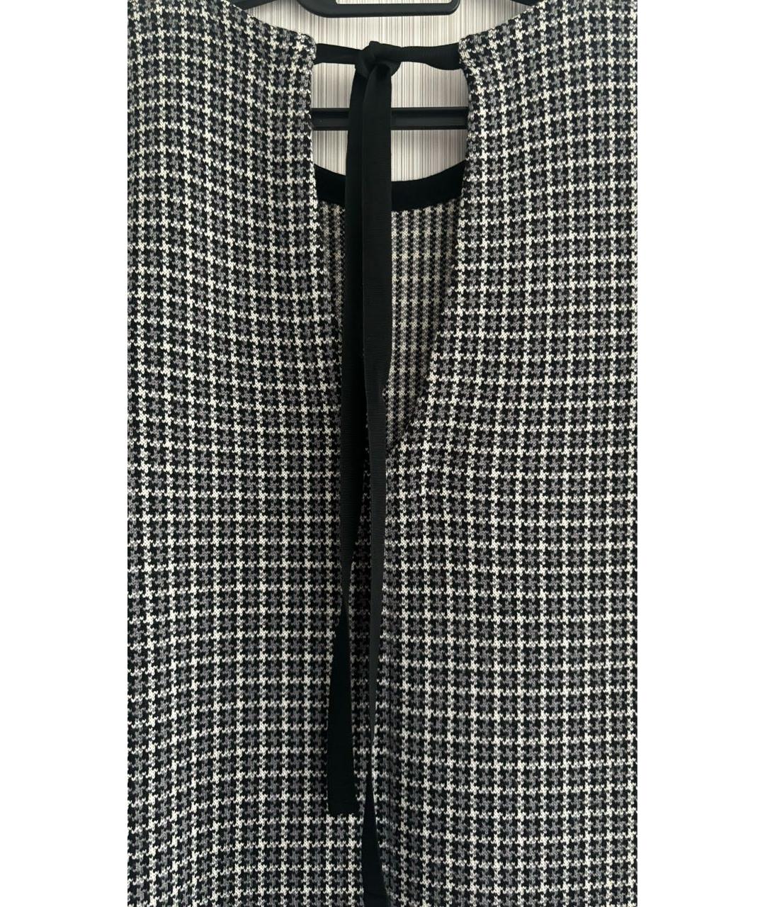 CHRISTIAN DIOR Мульти шерстяное повседневное платье, фото 4